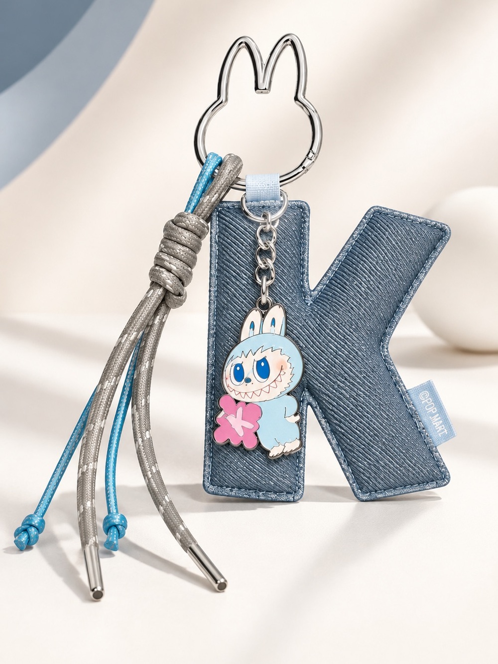 POP MART Labubu Monsters Pin for Love Letter K Pendant Keychain BNIB